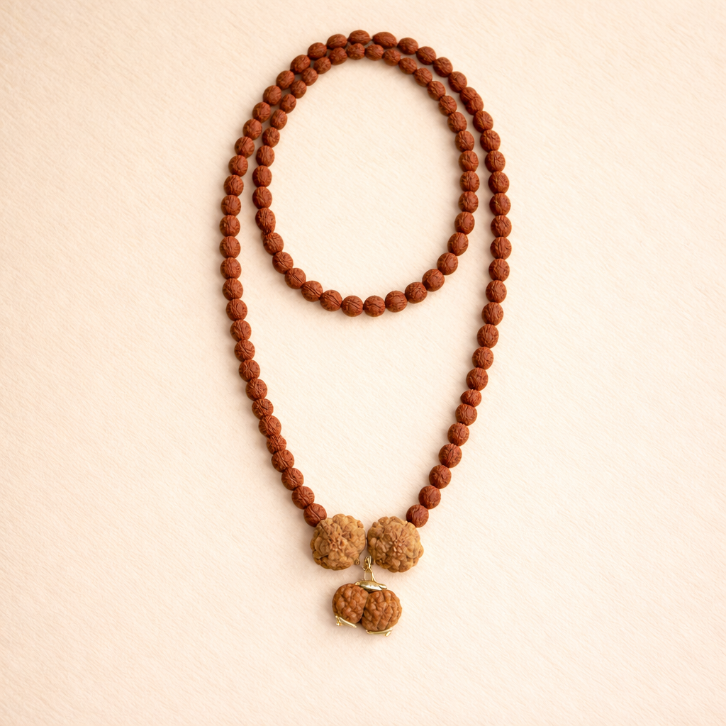Prem Vriddhi Mala - 6 Mukhi, 7 Mukhi & Gauri Shankar Rudraksha